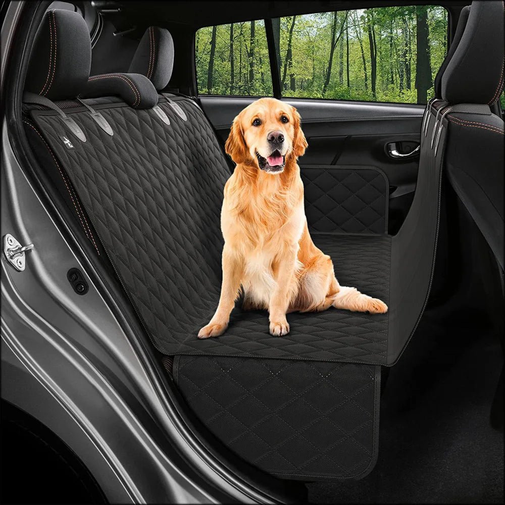 Waterproof Dog Car Seat Cover Hammock — Rear Seat Protector for Pets, Universal Fit, Easy Install - Karterly