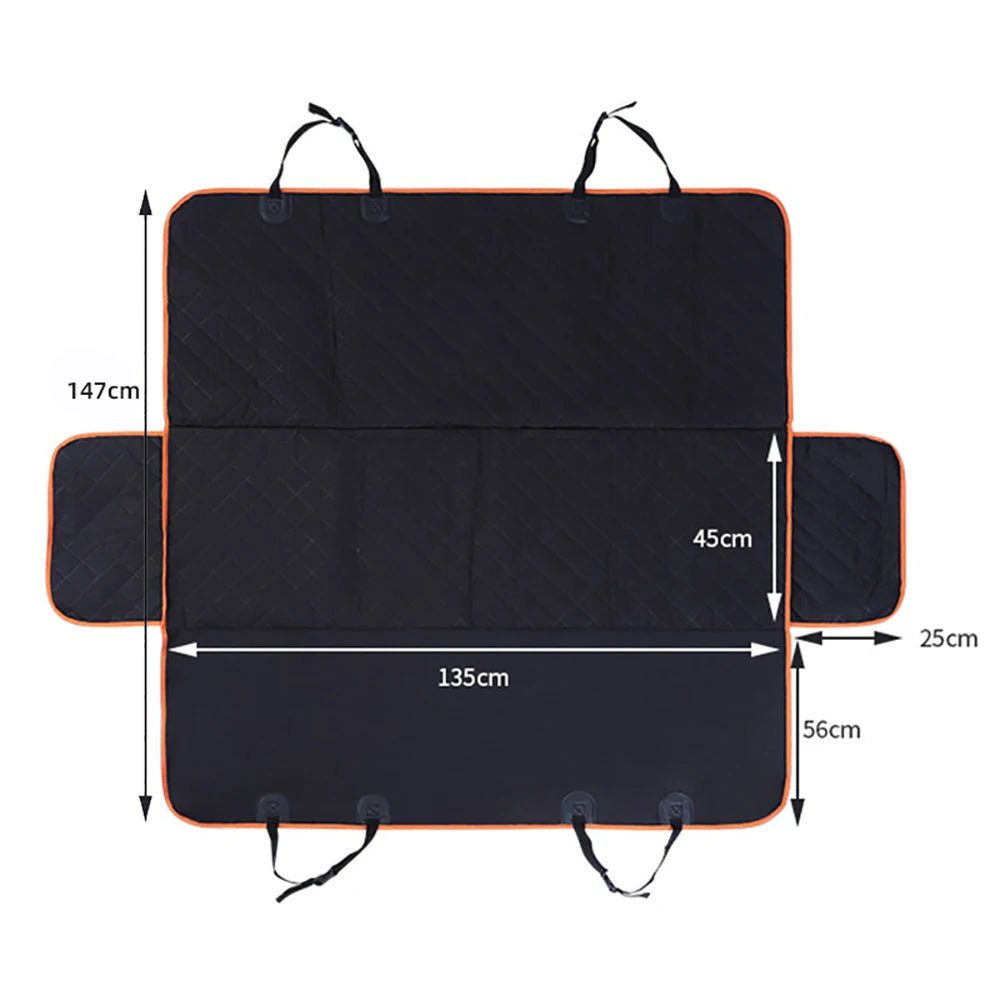 Waterproof Dog Car Seat Cover Hammock — Rear Seat Protector for Pets, Universal Fit, Easy Install - Karterly