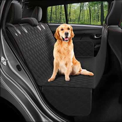 Waterproof Dog Car Seat Cover Hammock — Rear Seat Protector for Pets, Universal Fit, Easy Install - Karterly